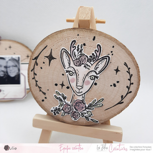 Rondins de bois réalisés par Julie