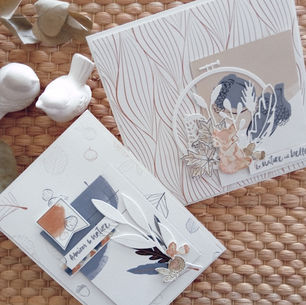 Cartes "Admirer la nature" réalisées par Mme p'tit pois