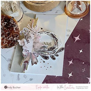 Carte "Noël" réalisée par Cindy Bucher