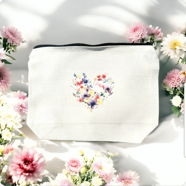 Cosmetic Pouch Thick Canvas Fabric