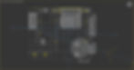 Screenshot of the Top view showing all objects in grey color.