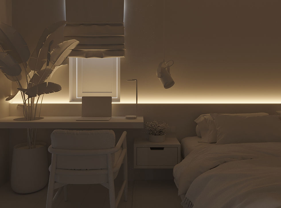 Clay render.