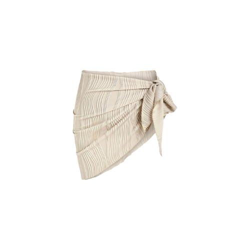 Women's Cream Chiffon Swimsuit Beach Wrap Coverup 