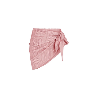 Women's Pink Chiffon Swimsuit Beach Wrap Coverup 
