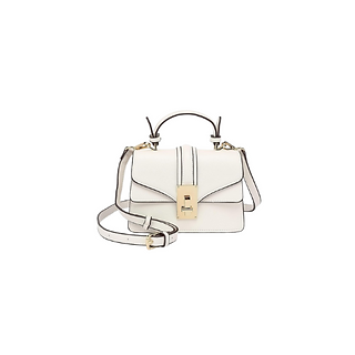 Women's Off White Structured Mini Satchel Purse Handbag