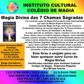 Magia Divina das 7 Chamas Sagradas - Fevereiro/2026 - Domingo