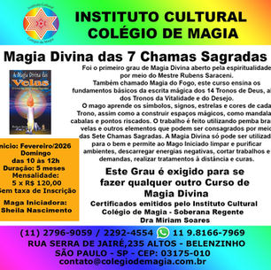 Magia Divina das 7 Chamas Sagradas - Fevereiro/2026 - Domingo