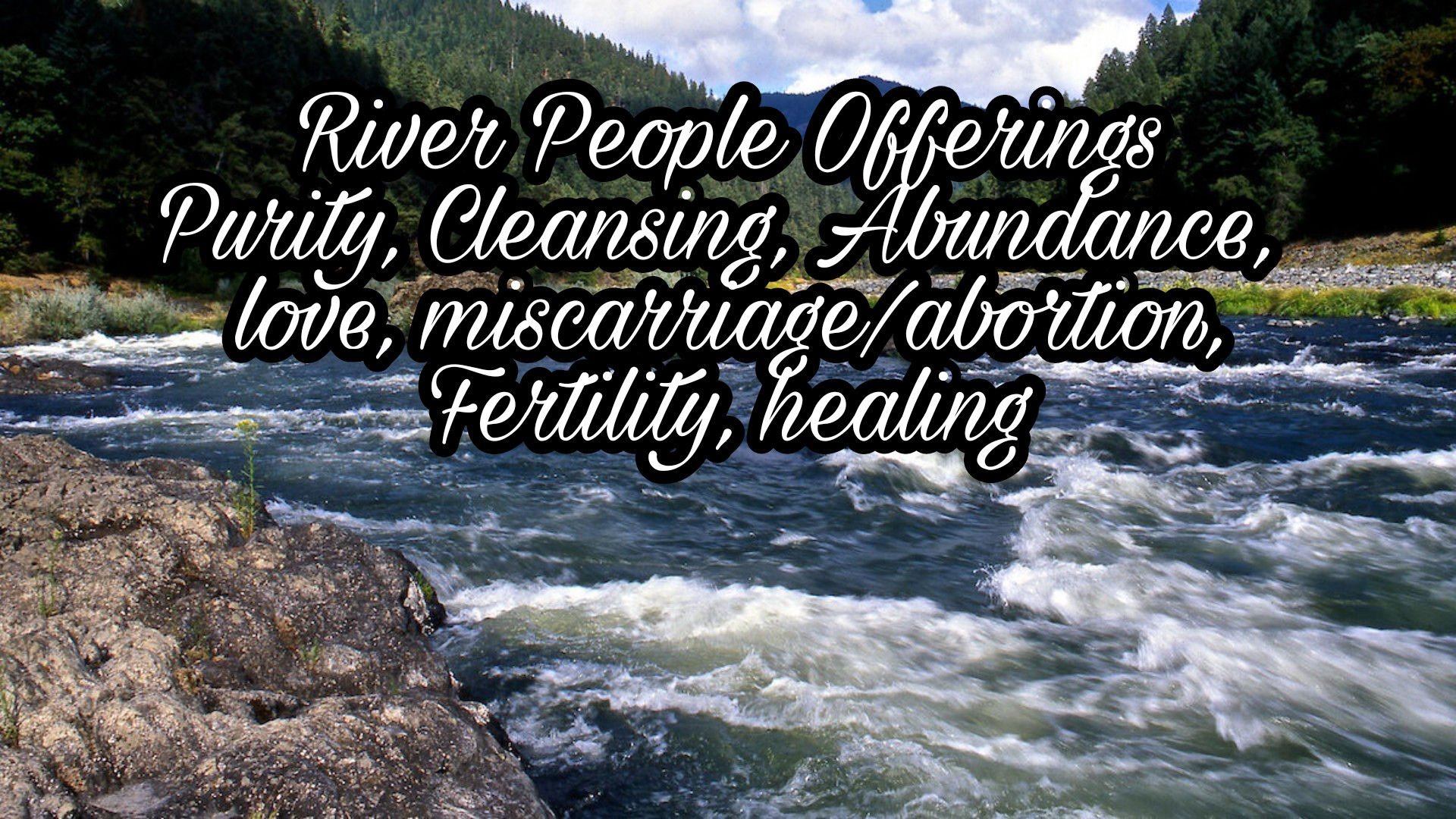 River People Food Offering By Priestess & Priest of Inyoni