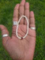 Thumbnail: Child Protection Bracelet Authentic Baltic Amber ,Ox Bone Fortified 
