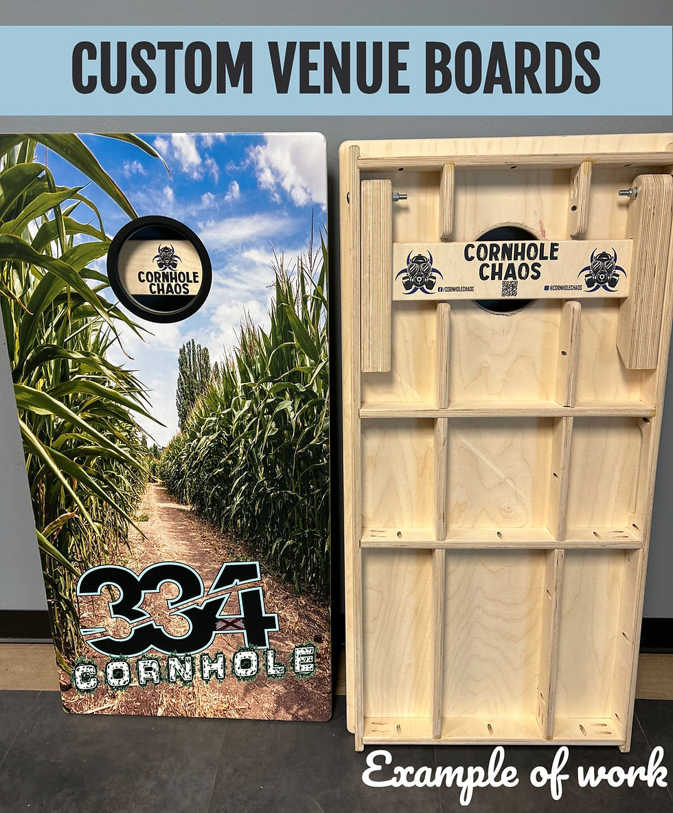 Thumbnail: Custom Atomic Cornhole Boards - Signature Cornhole Chaos