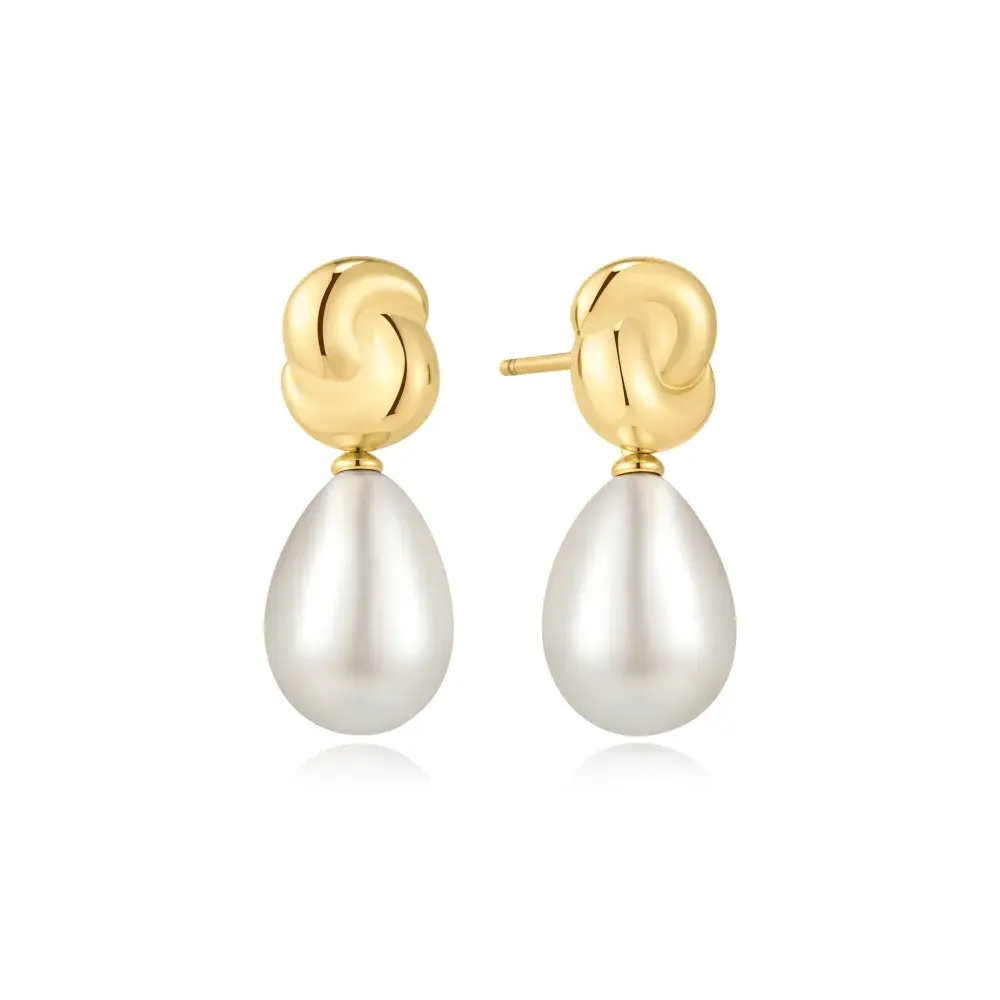 Twist Pearl Earrings