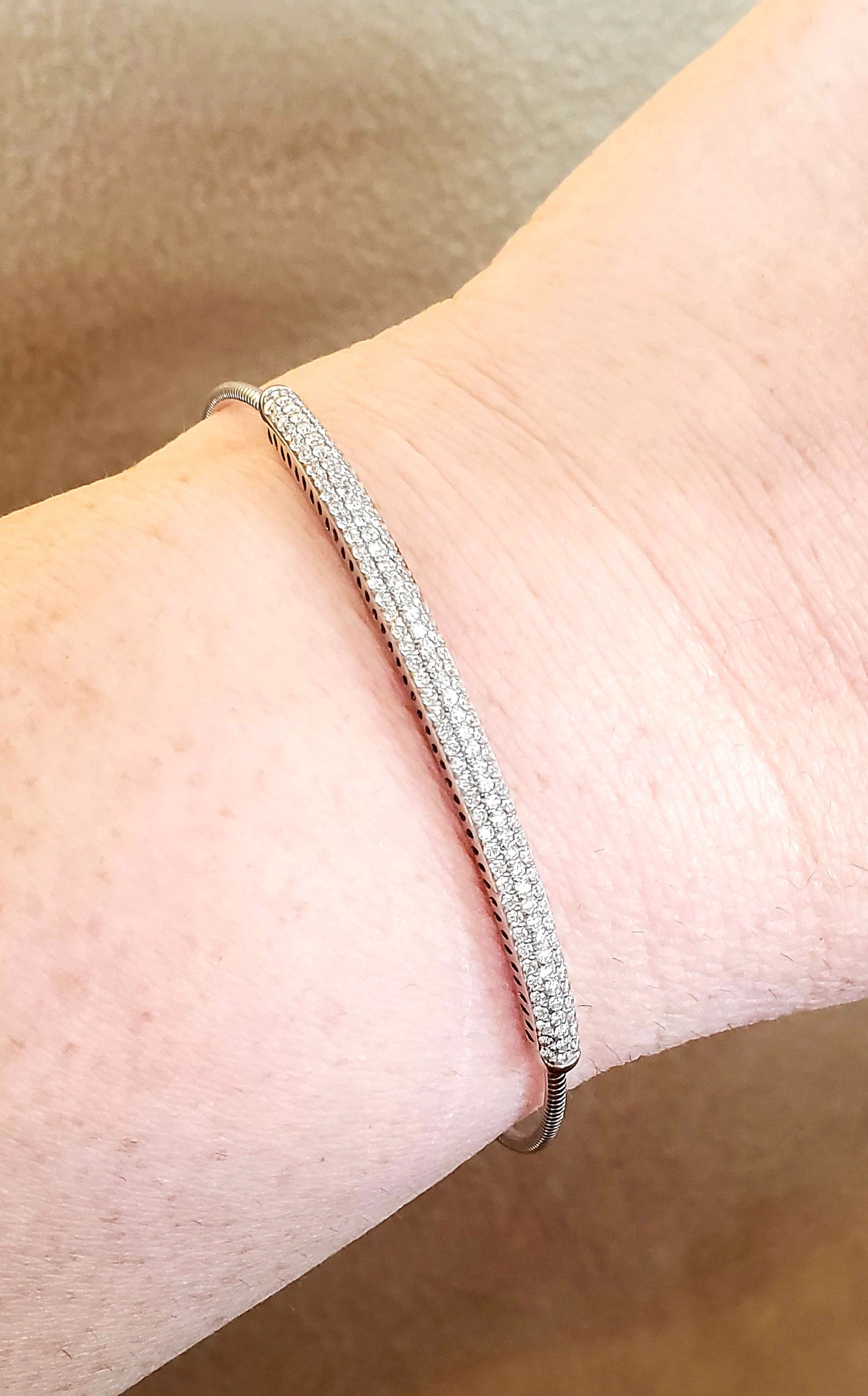 Expandable Diamond Bangle