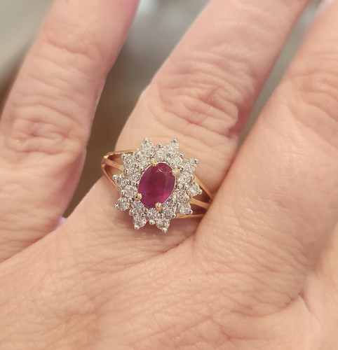 Pinterest Ruby Diamond Rings Ruby & Diamond Ring | balentinejewelers