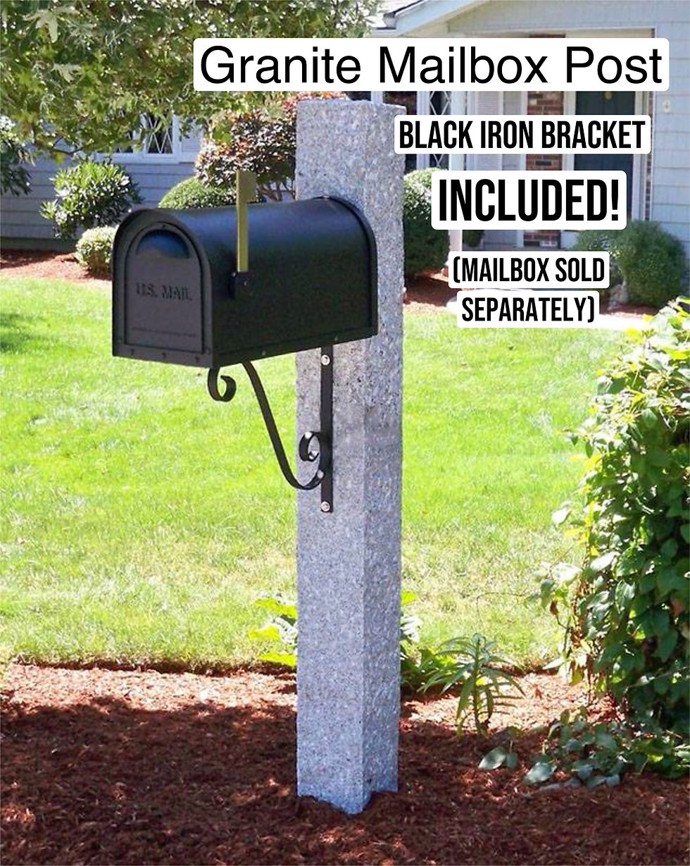 Granite Mailbox Post $365