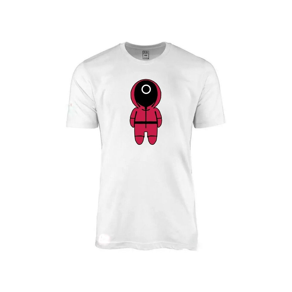 Miniatura: Camiseta Série Round 6 Squid Game Geek Logo Camisa Modelos