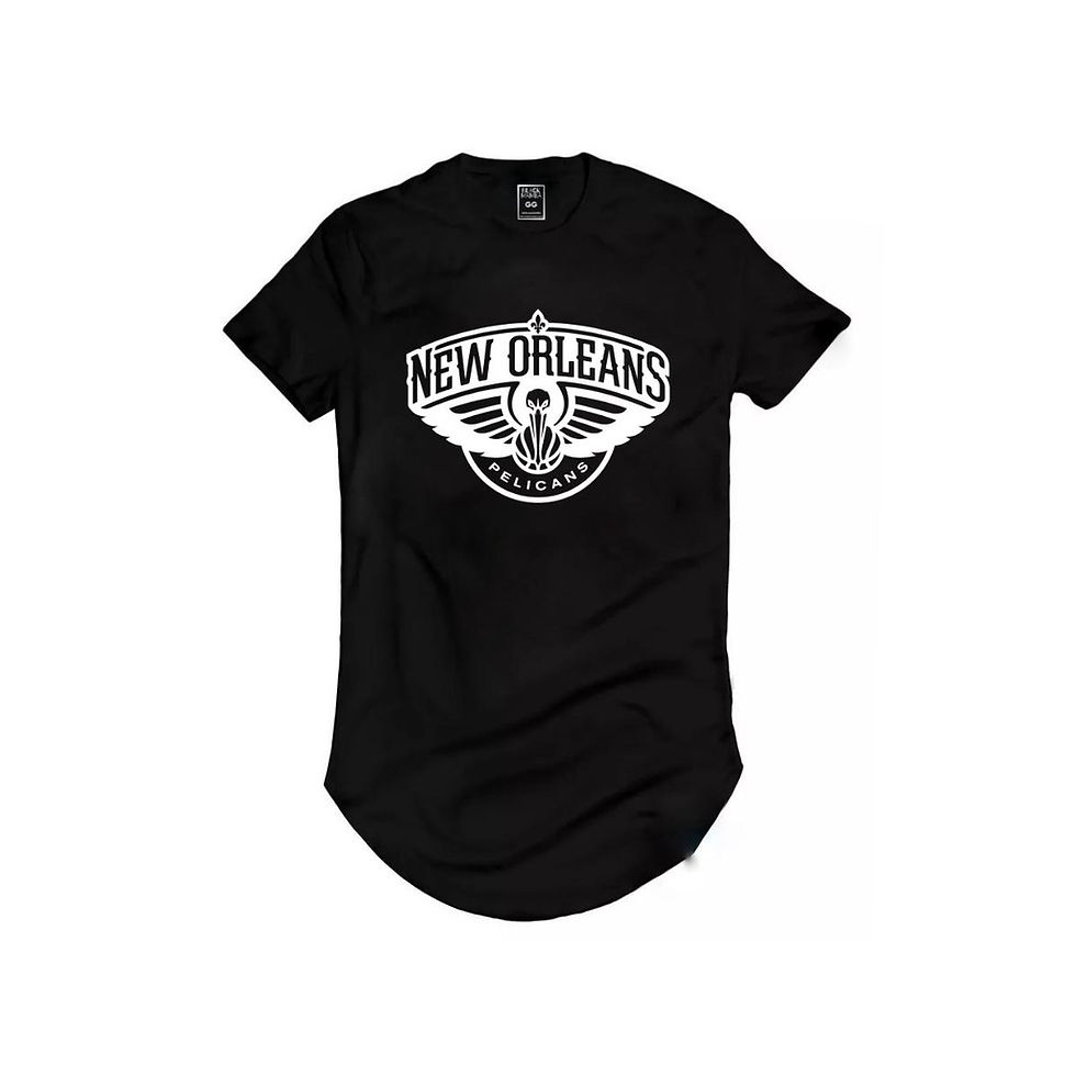 Camiseta Longline Orleans Pelican Zion Williamson Basquete