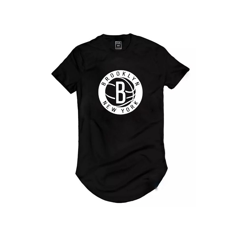 Camiseta Longline Basquete Brooklyn Kidd The Beard Irving