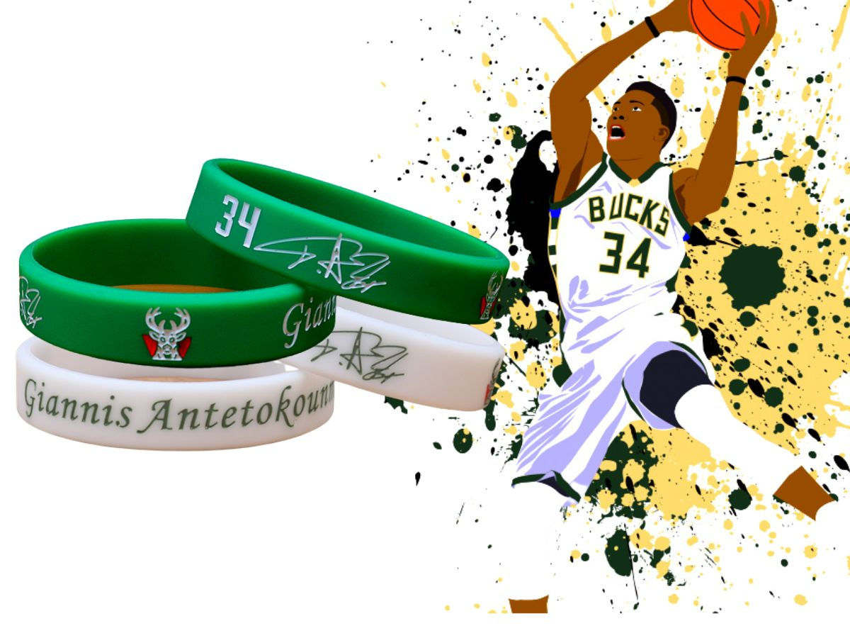 Pulseira Giannis Antetokounmpo Milwaukee Buck Basquete