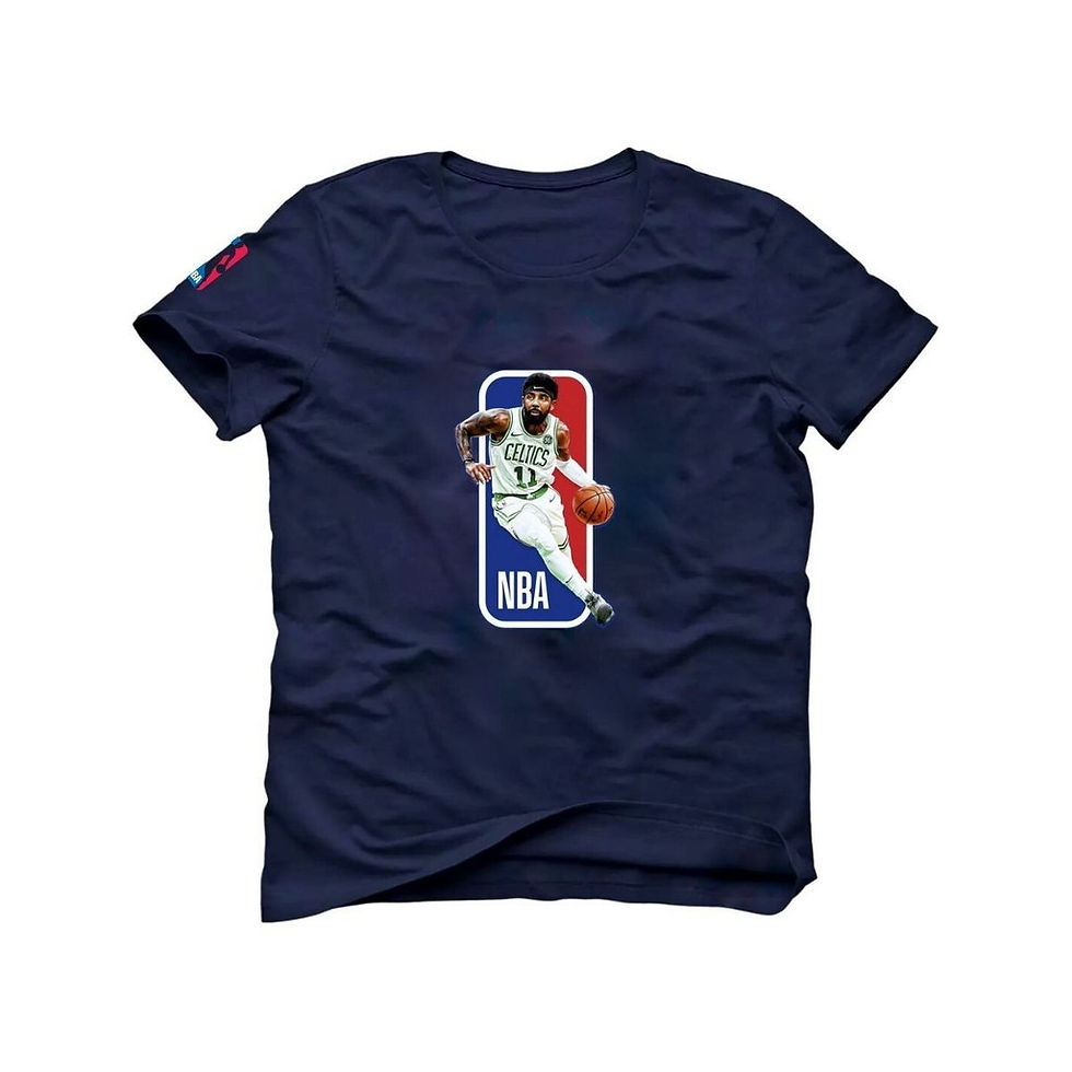 Miniatura: Camisa Basquete Kyrie Irving Logo Boston Bill Russell Cavs