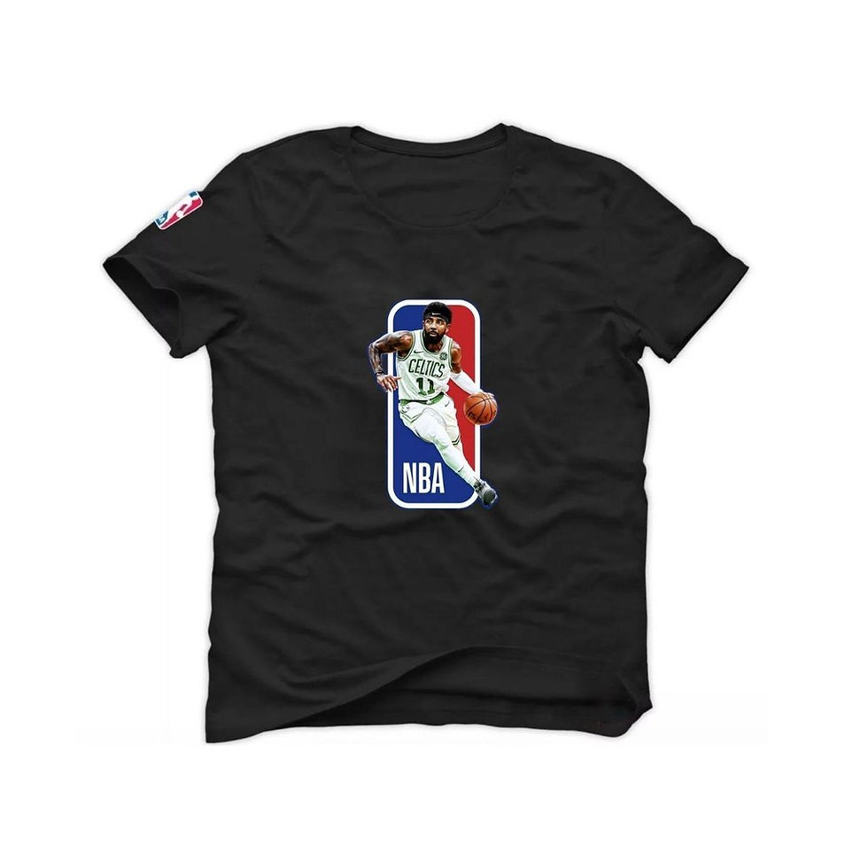 Camisa Basquete Kyrie Irving Logo Boston Bill Russell Cavs