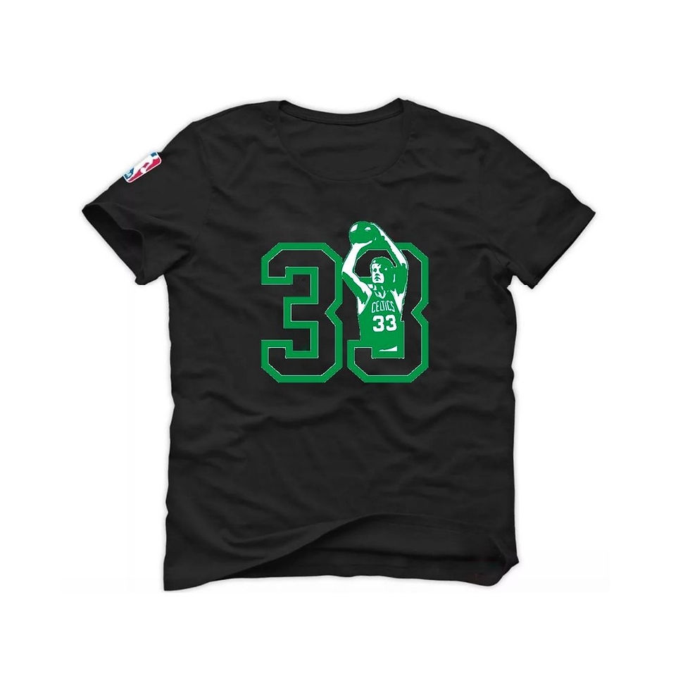 Camiseta Larry Bird Basquete Boston Bill Russell camisa