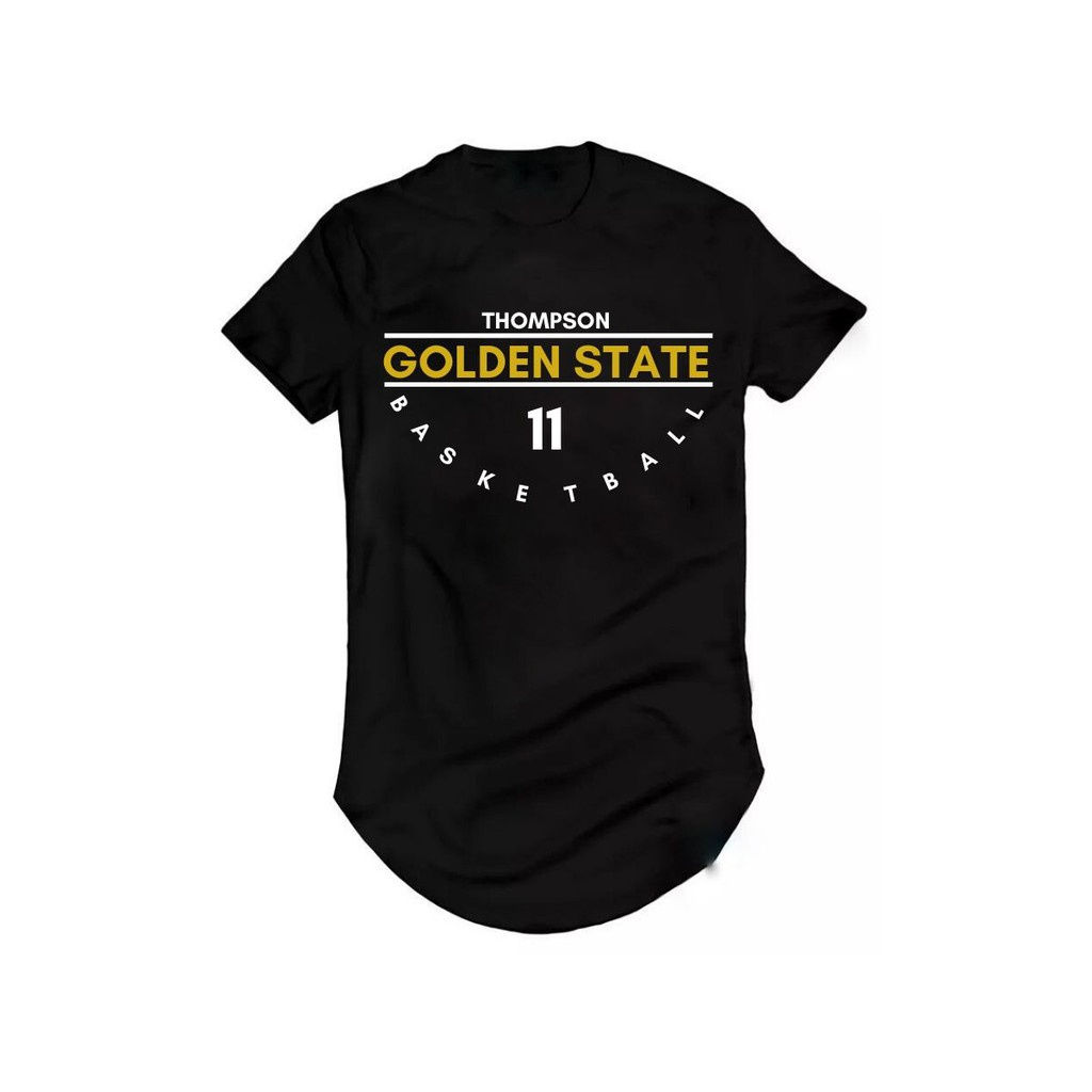 Camiseta Longline Klay Thompson Golden State Warrior Basquet