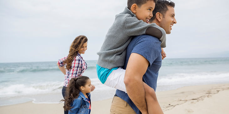 Family at a Beach