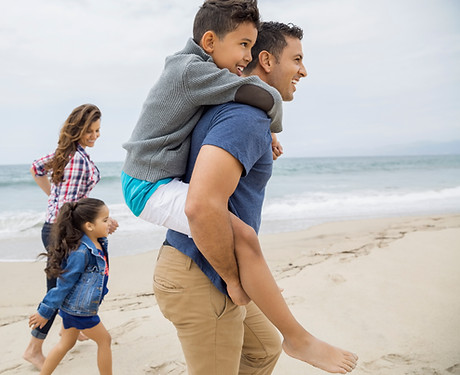 Family at a Beach