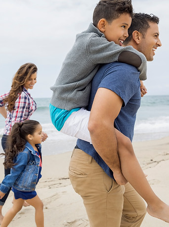Family at a Beach