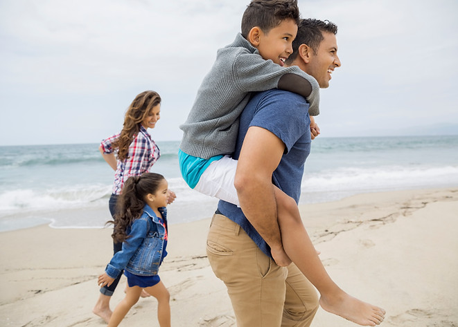 Family at a Beach
