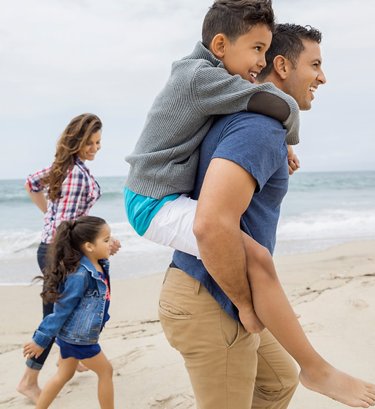 Family at a Beach