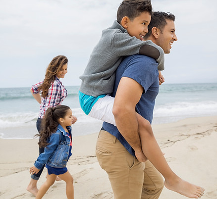 Family at a Beach