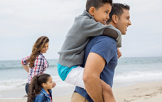 Family at a Beach