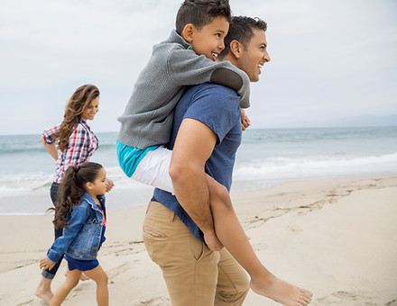 Family at a Beach