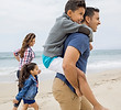 Familia en una playa