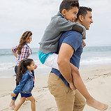 Family at a Beach