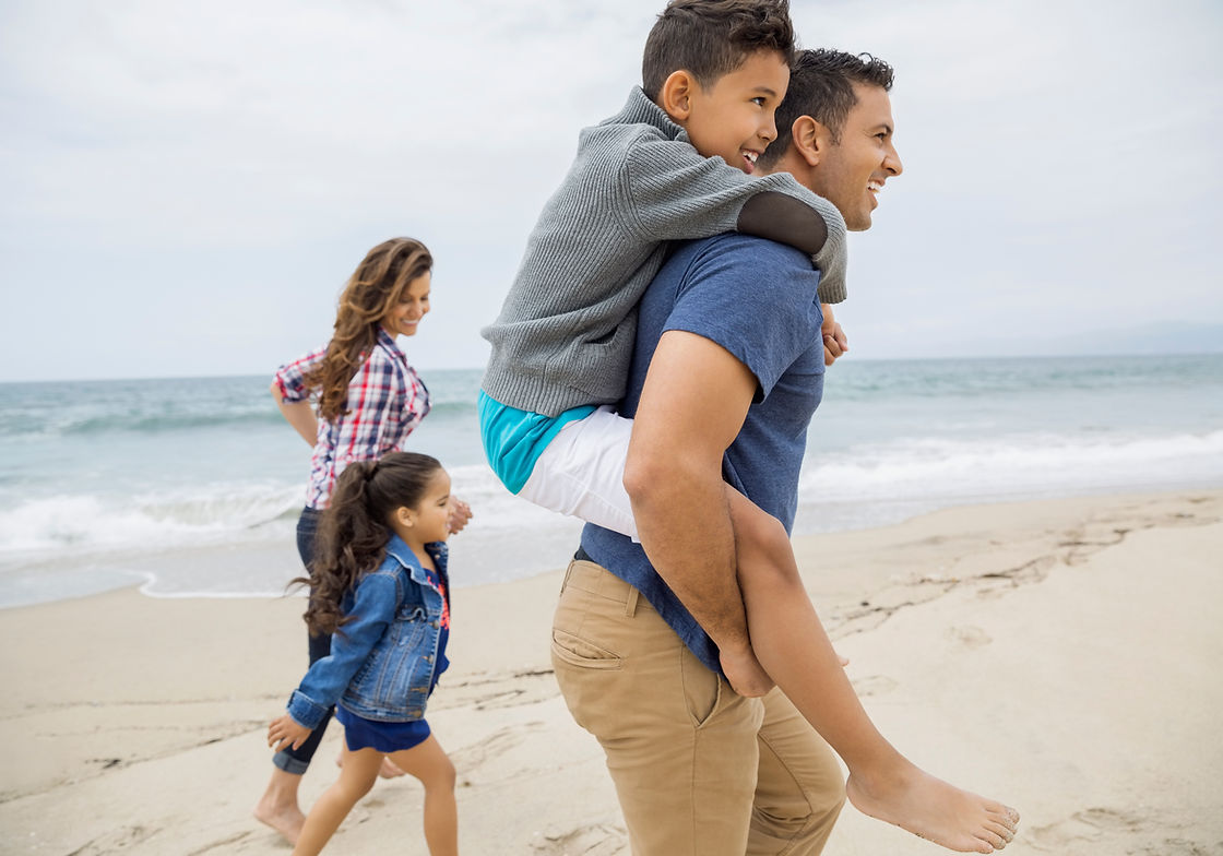Family at a Beach