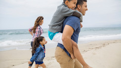 Family at a Beach
