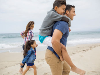 Family at a Beach