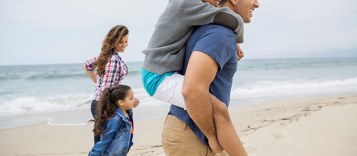 Family at a Beach