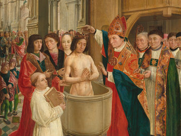 O batismo de Clóvis, c. 1500