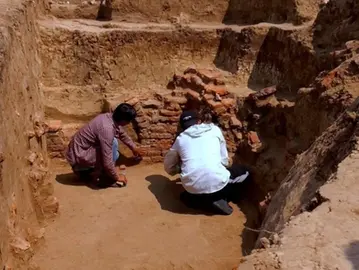 Expedição científica revela uma grande estrutura medieval no Cazaquistão