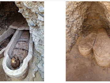 Escavações arqueológicas em Minya relevaram várias múmias romanas
