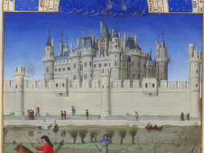 Iluminura Octobre (Outubro), fólio 10v, do manuscrito Les Très Riches Heures du duc de Berry