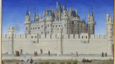 Iluminura Octobre (Outubro), fólio 10v, do manuscrito Les Très Riches Heures du duc de Berry