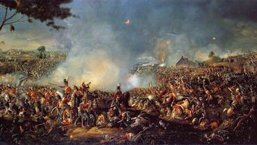 Ilustração da Batalha de Waterloo