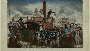 Imagem da execução de Luís XVI da França
