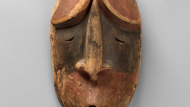 Máscara cerimonial de povos do Alasca