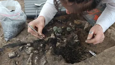 Luxuoso sepultamento por cremação de 2.000 anos, descoberto na França, contém pistas sobre ritos funerários