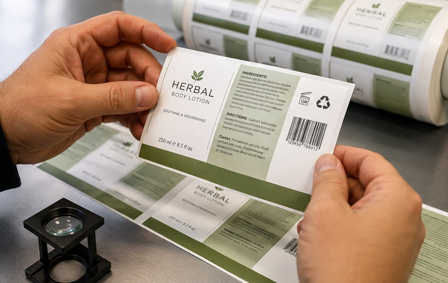 Body Lotion Label 